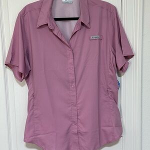 Columbia Women's Mauve Button Down Shirt